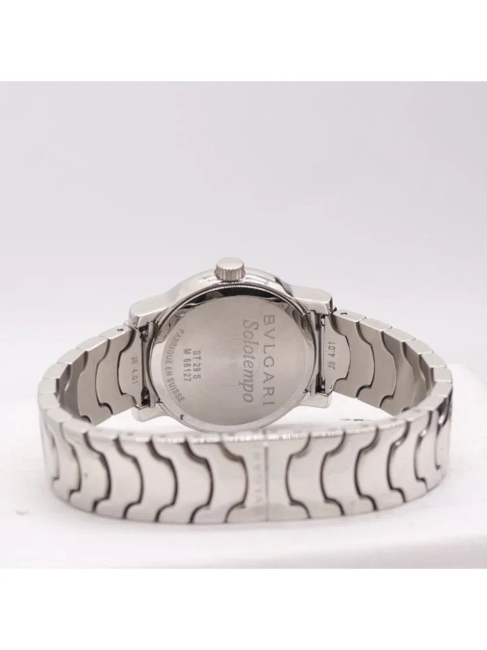 Bvlgari Bulgari Solo Tempo Quartz Date White Dial Watch